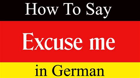 Transcript How to say, "Excuse me." Verzeihung. Verzeihung. Verzeihung. Now you try. You might also say, "Pardon me." Entschuldigung. Entschuldigung.